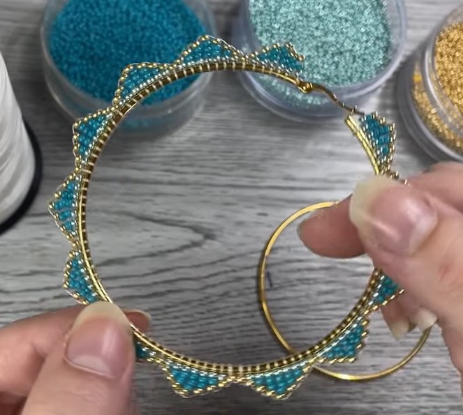 Cultural Skills Class: Ladder Stitch Hoop Earrings