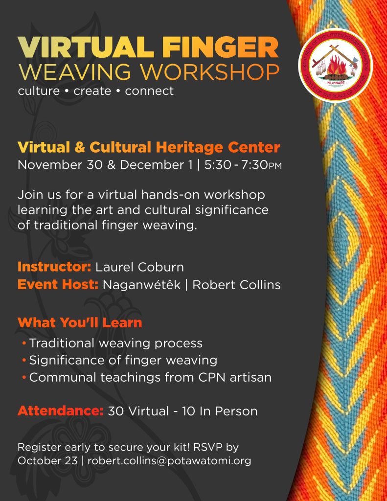 Virtual Finger Weaving Workshop